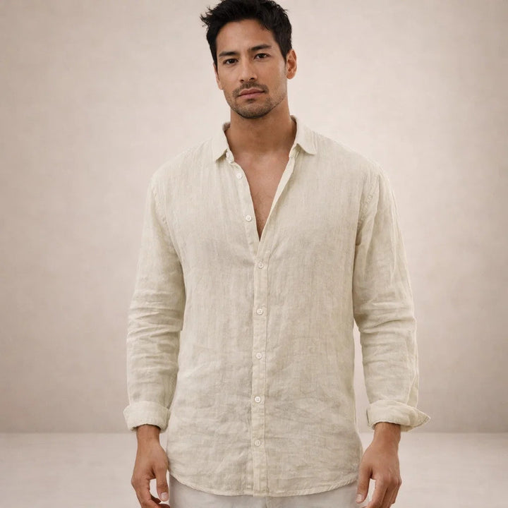 Emilio | Camisa de Lino para Hombre de Manga Larga