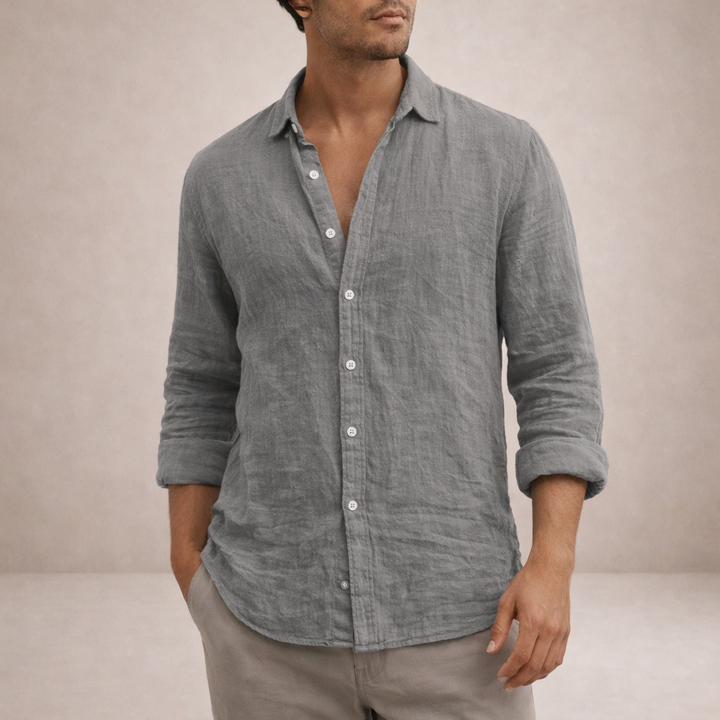Emilio | Camisa de Lino para Hombre de Manga Larga