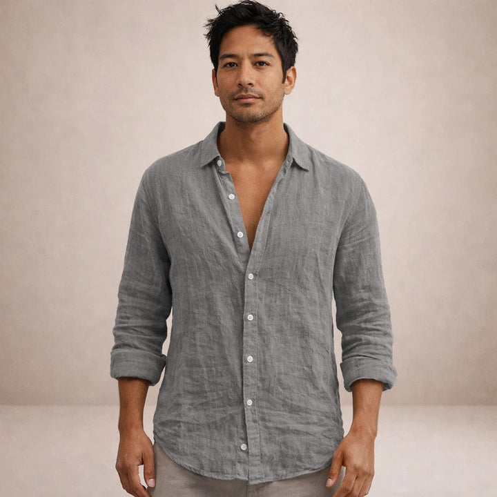 Emilio | Camisa de Lino para Hombre de Manga Larga
