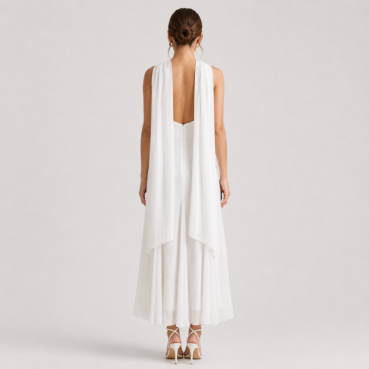 Valentina | Vestido Midi de Fiesta con Escote Halter