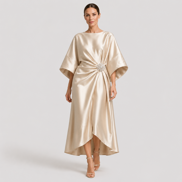 Victoria | Vestido Midi de Fiesta con Manga Amplia
