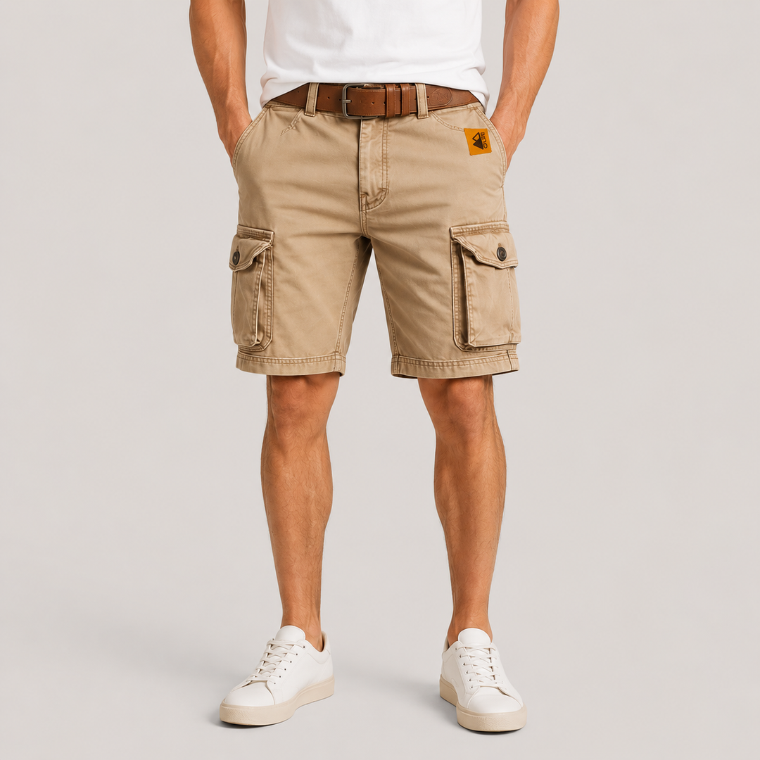 Carlos | Pantalón Corto Cargo de Algodón para Hombre
