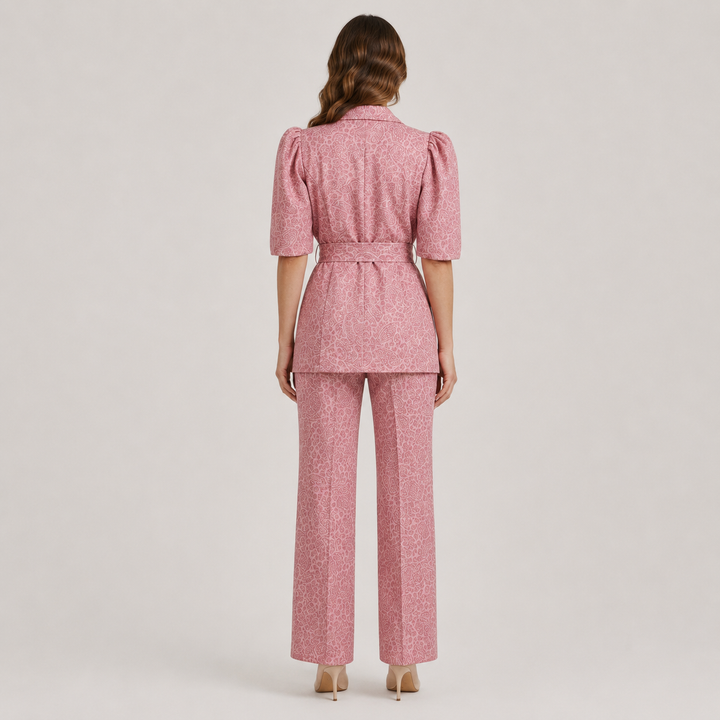 Adriana | Conjunto de Blazer Cruzado y Pantalón Recto