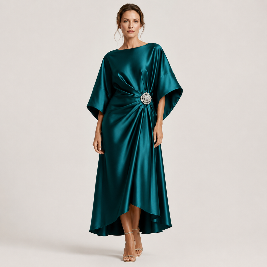 Victoria | Vestido Midi de Fiesta con Manga Amplia