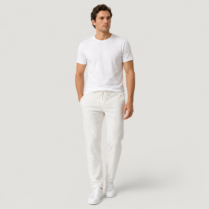 Lucas | Pantalón de Lino de Corte Recto para Hombre