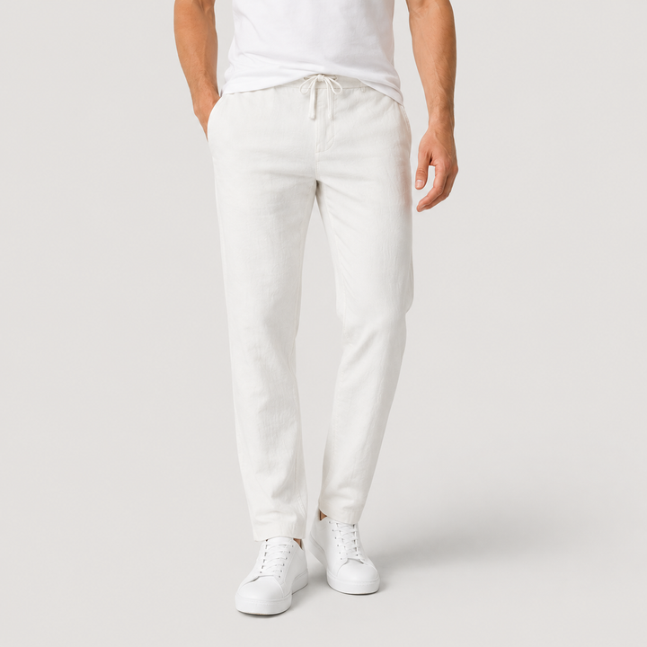 Lucas | Pantalón de Lino de Corte Recto para Hombre