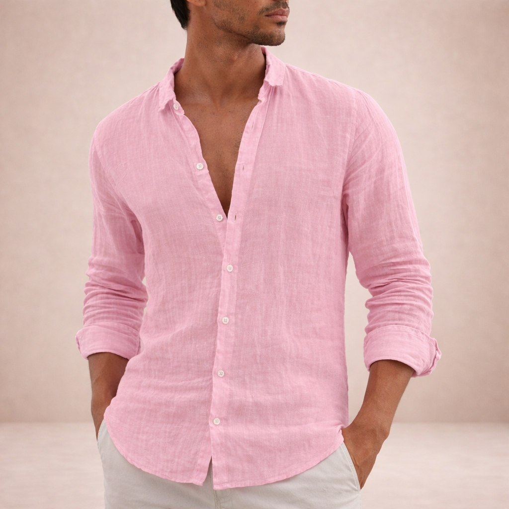 Emilio | Camisa de Lino para Hombre de Manga Larga